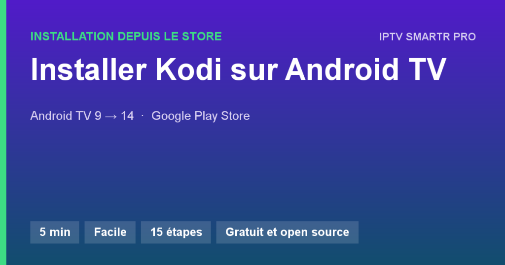 Kodi sur Box et TV Android TV / Google TV — Installation depuis le store
